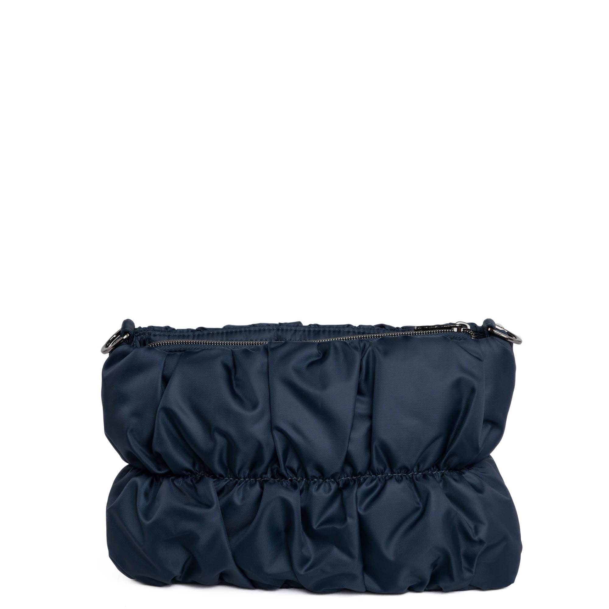 Flounce Ruched Crossbody Bag - INDIGO - Flounce_Indigo_04